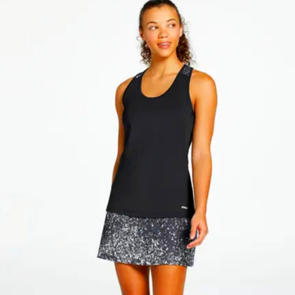 Prince Women's Fashion Print Knit Tennis Skirt - Black Print Size XL NWOT